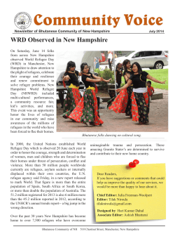 June 2014 - Bhutanese Community of New Hampshire