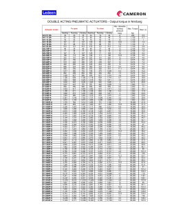 Pneumatic Actuator Series VA-GS-SY Double Acting