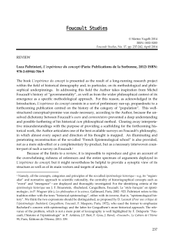 REVIEW Luca Paltrinieri, L`exp&eacute;rience du concept