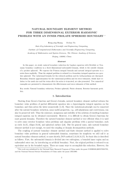 natural boundary element method for three dimensional exterior