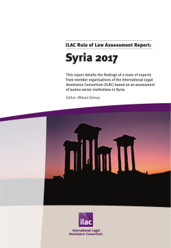 Syria 2017 - International Legal Assistance Consortium