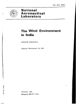 The wind environment in India