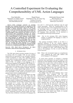 A Controlled Experiment for Evaluating the Comprehensibility of
