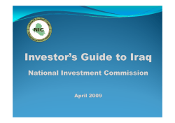 (Microsoft PowerPoint - Investor Guide to Iraq-