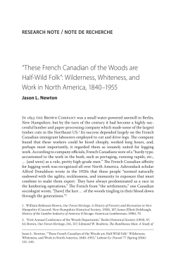 “These French Canadian of the Woods are Half