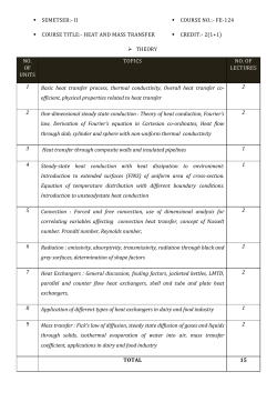 SEMETSER:- II COURSE NO.:- FE-124 COURSE TITLE: