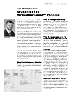 STUDER D950S VirtualSurroundTMP anning