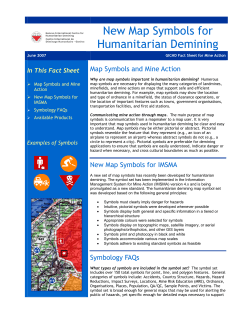 New Map Symbols for Humanitarian Demining