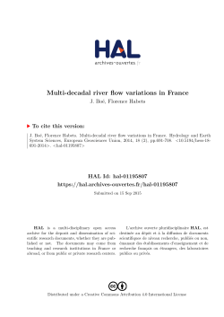 Multi-decadal river flow variations in France - HAL-Insu