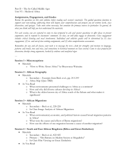 Unit Syllabus - AB World History