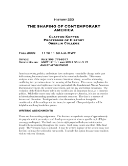 the shaping of contemporary america