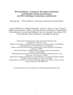 RNA Backbone: Consensus All-angle Conformers and Modular