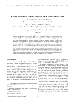External Influences on Nocturnal Thermally Driven Flows in a Deep