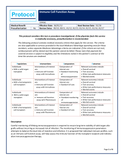 Immune Cell Function Assay