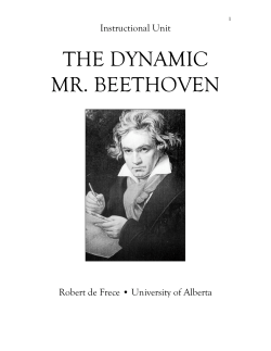 The Dynamic Mr. Beethoven: Instructional Unit