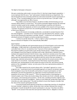 The Right to Participate in Research