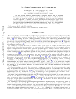 The effects of meson mixing on dilepton spectra