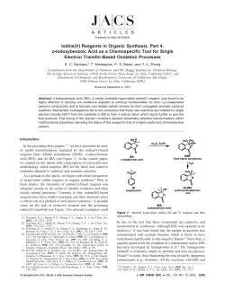 Iodine(V) Reagents in Organic Synthesis. Part 4. o
