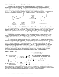 Chem 316 Diels Alder, MO Notes
