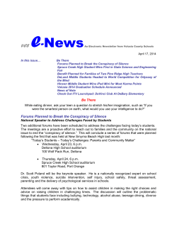 April 17, 2014 - Volusia County Schools