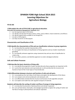 Ag Biology - Spanish Fork High School