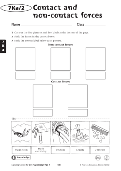Contact and non-contact forces