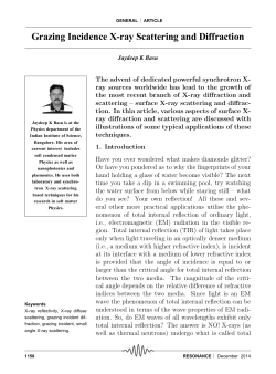 Grazing Incidence X-ray Scattering and Diffraction