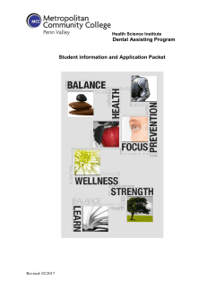 Dental Assisting Information - Metropolitan Community College