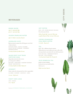 beverages - City Seeds