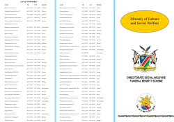 Ministry of Labour and Social Welfare