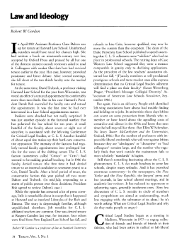 Law and Ideology