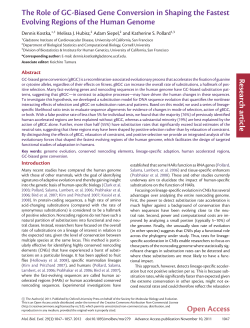 The Role of GC-Biased Gene Conversion in Shaping the Fastest