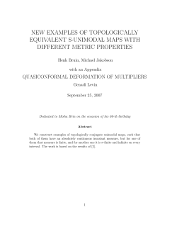 new examples of topologically equivalent s
