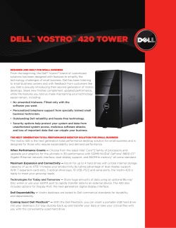 Dell&trade; Vostro&trade; 420 tower