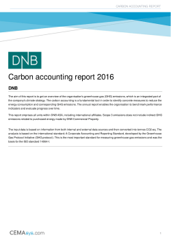 Carbon accounting report DNB Group