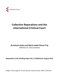 Collective Reparations and the International Criminal Court