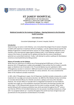 Dr. Colin Doherty, St. James`s Hospital Opening Statement