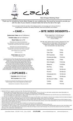 HANDOUT SHEET Wedding