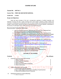 First Aid and Water Survival