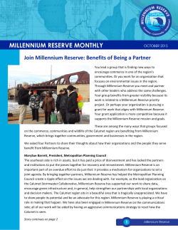 October 2015 - Millennium Reserve