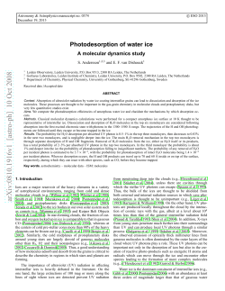 Photodesorption of water ice: a molecular dynamics study