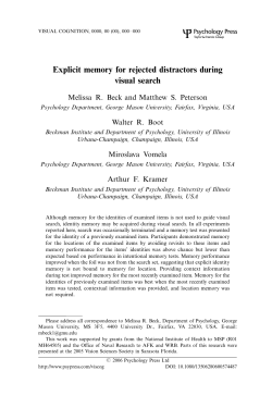 Explicit memory for rejected distractors during visual