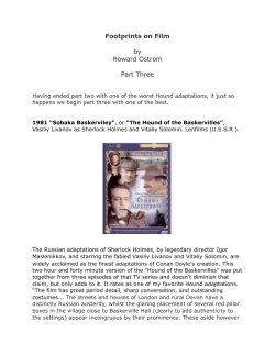 Footprints on Film Part Three