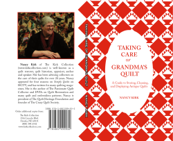 Taking Care grandma`s QuilT