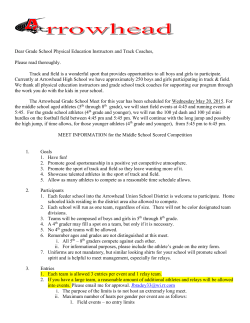 Middle School Track Meet Info 2015