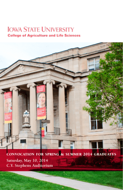 View Program PDF - Iowa State University College of Agriculture