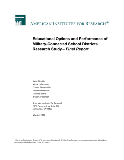 Educational Options and Performance of Military