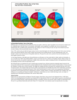 A Diversified Portfolio: Sum of the Parts Different types of