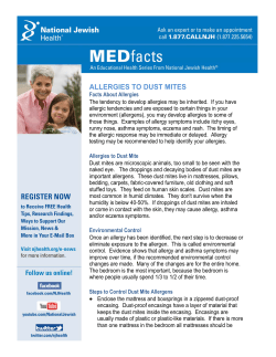 Allergies to Dust Mites - National Jewish Health