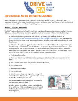 AB60 Info Sheet - Drive California
